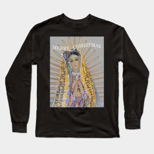 Mary custom Christmas card Long Sleeve T-Shirt